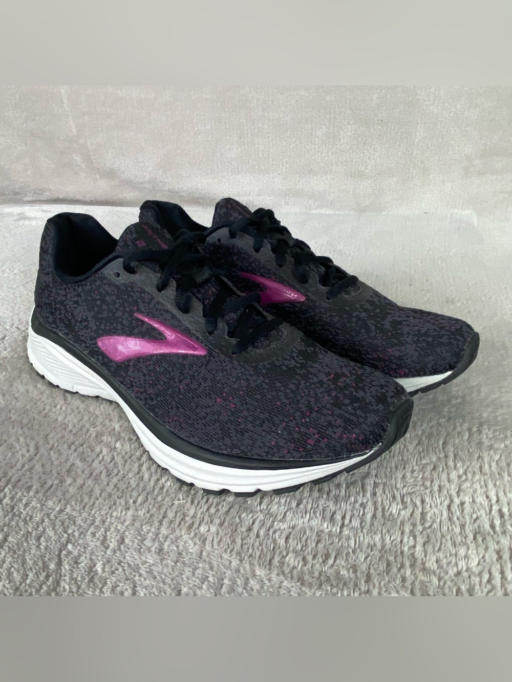 Brooks Anthem 2 Womens Shoes Size 10 Black Purple Knit Running 1202931 NEW
